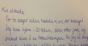 Kona forlater mann og barn etter en heftig krangel. To dager senere får hun DETTE brevet.