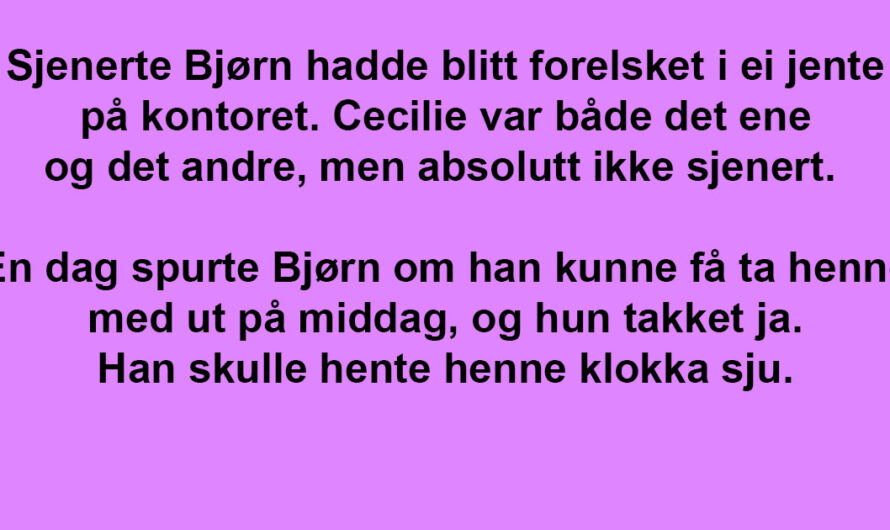 Bjørn kjøpte roser til jenta han var forelsket i. Takken han fikk? Jeg ler meg ihjel!