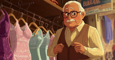 Han kjøpte undertøy til kona. Hvordan det gikk? Jeg ler så tårene triller!