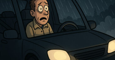 Han haiket i uværet. Men det som skjedde? Jeg ler så tårene triller!