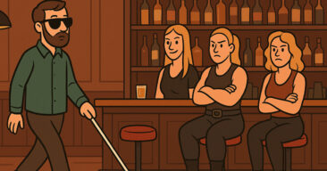 Den blinde mannen gikk inn på feil bar. Resultatet? Jeg ler så tårene triller!