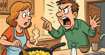 Mannen kom inn på skrikende inn på kjøkkenet. Grunnen? Jeg ler så tårene triller!