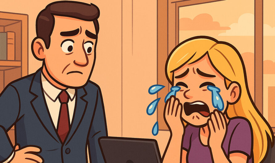 Han så sekretæren sin gråte. Men det som skjedde etterpå fikk meg til å le!