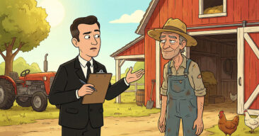 Bonden fikk besøk av Skatteetaten. Men det han sa? Jeg ler så jeg griner!