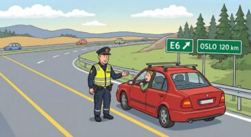 Politiet stoppet bilen. Men det han sa? Jeg ler så tårene triller!