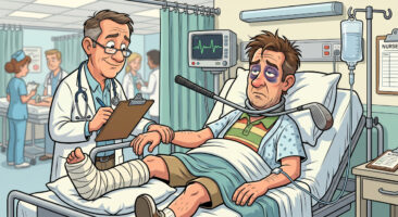 Han havnet på legevakten med hukommelsestap. Grunnen? Jeg ler så tårene triller!