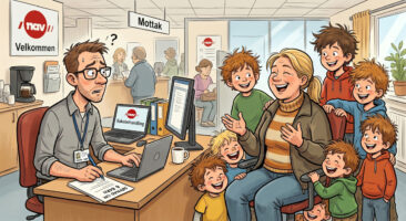 8-barnsmoren dro til NAV for å få hjelp. Det som skjedde? Jeg ler så tårene triller!