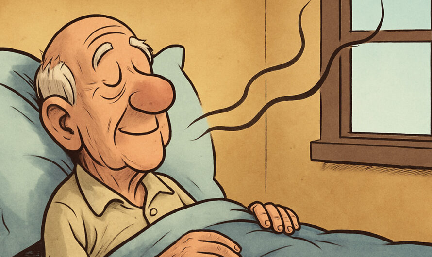 Den eldre mannen lå for døden. Men det kona sier? Jeg ler meg ihjel!