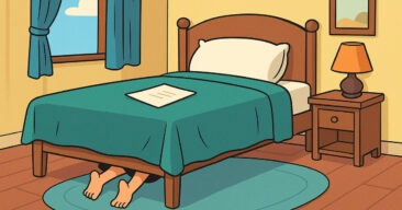 Hun gjemte seg under sengen for å se om kjæresten var utro. Det som skjedde istedet? Jeg ler så jeg gråter!