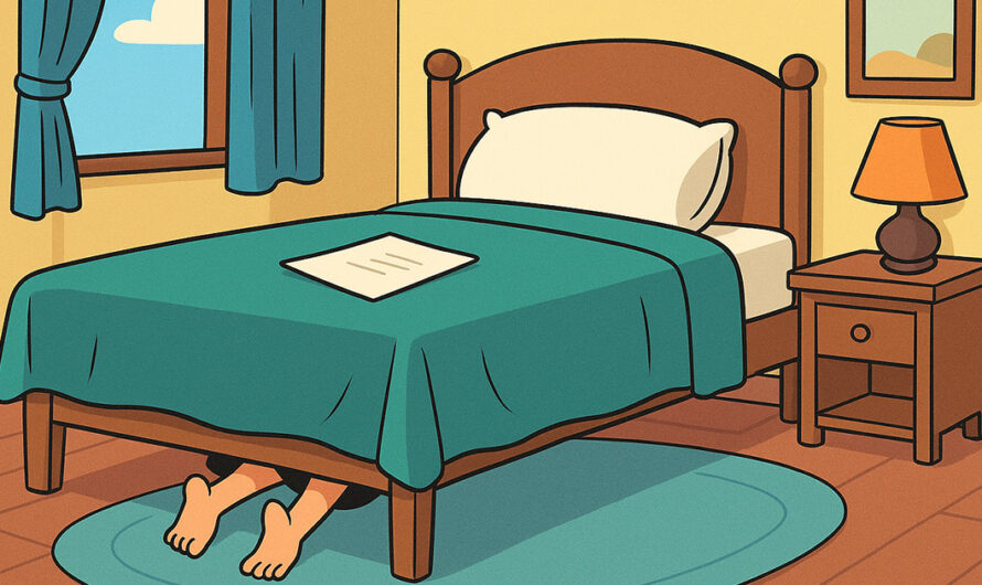 Hun gjemte seg under sengen for å se om kjæresten var utro. Det som skjedde istedet? Jeg ler så jeg gråter!