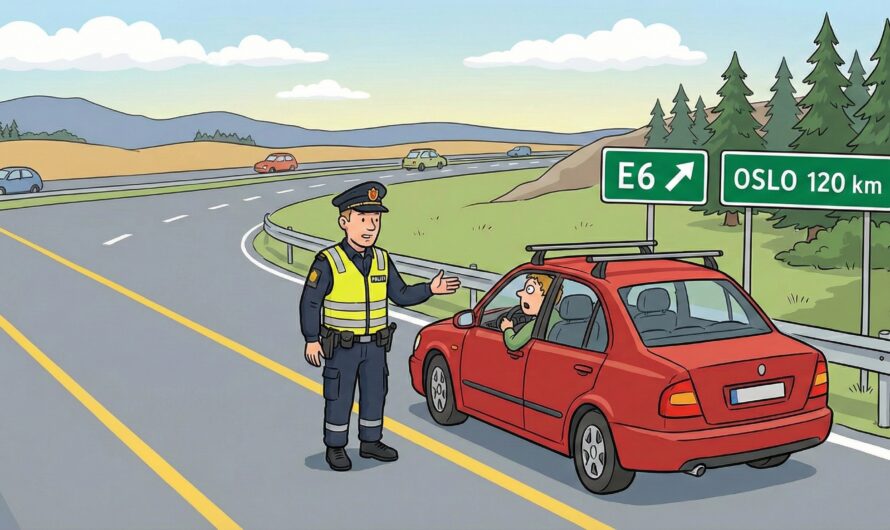 Politiet stoppet bilen. Men det han sa? Jeg ler så tårene triller!