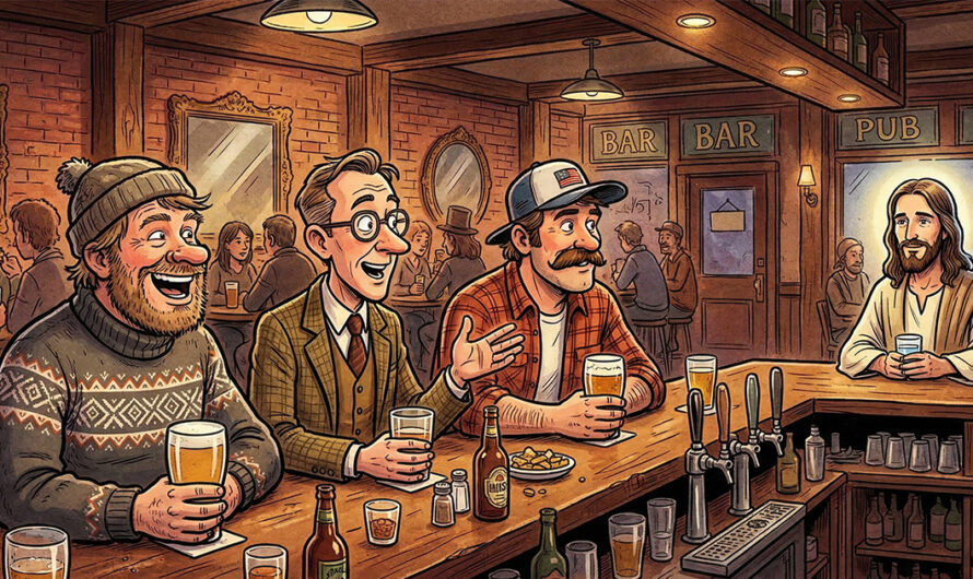 De så plutselig Jesus i baren. Det som skjedde? Jeg ler så tårene triller!