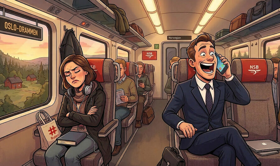 Mannen i nabosetet pratet høyt i telefonen. Løsningen? Jeg ler så tårene triller!