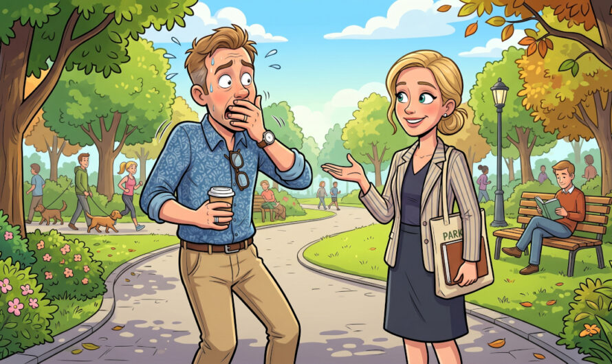 Han traff en pen ung kvinne i parken. Det som skjedde? Jeg ler så tårene triller!