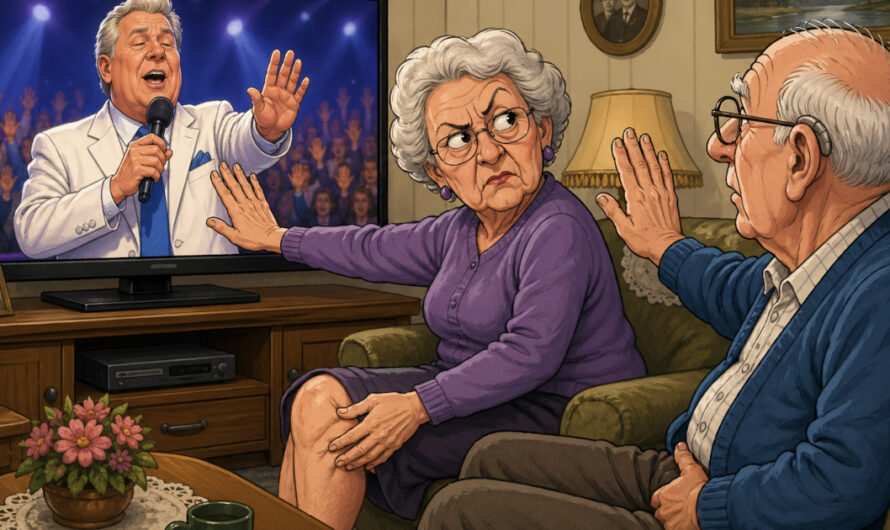 Det eldre paret så på TV-gudstjenesten. Det som skjedde? Jeg ler så tårene triller!